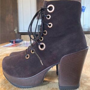 Fluevog Platform Lace-up Boots
